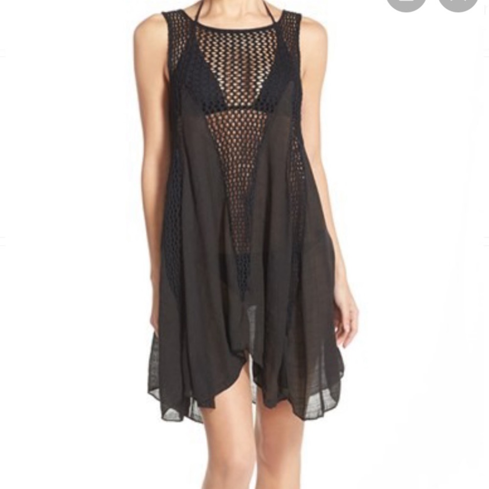 Women’s crochet boho swimsuit coverup dress